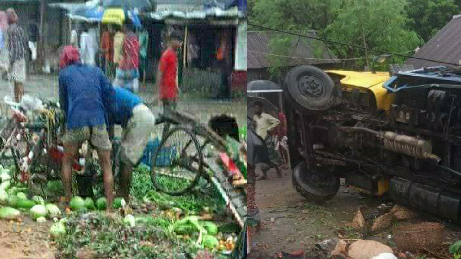রায়পুরায় সবজির হাটে ট্রাক চাপায় ৪ জন নি’হত