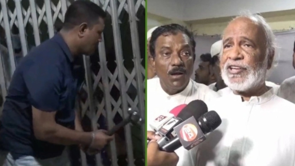 পাঁচদোনায় তালা ভেঙে ইফতার মাহফিলে মঈন খান