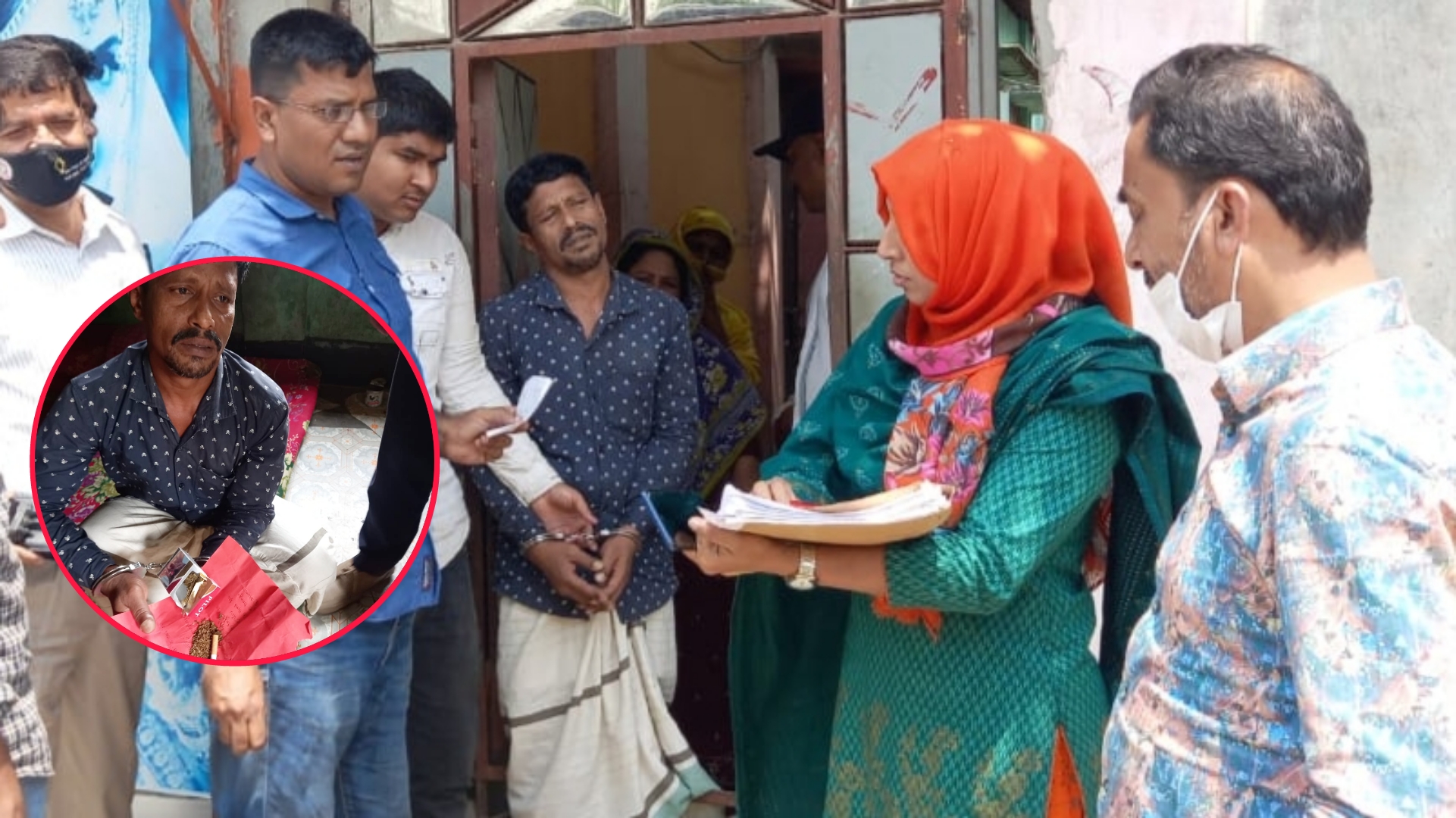 পলাশে গাঁজা সেবনের দায়ে যুবকের ৭ দিনের জেল