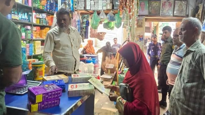 ঘোড়াশাল বাজারে ভ্রাম্যমাণ আদালতের অভিযান, ৩ দোকান মালিককে অর্থদণ্ড