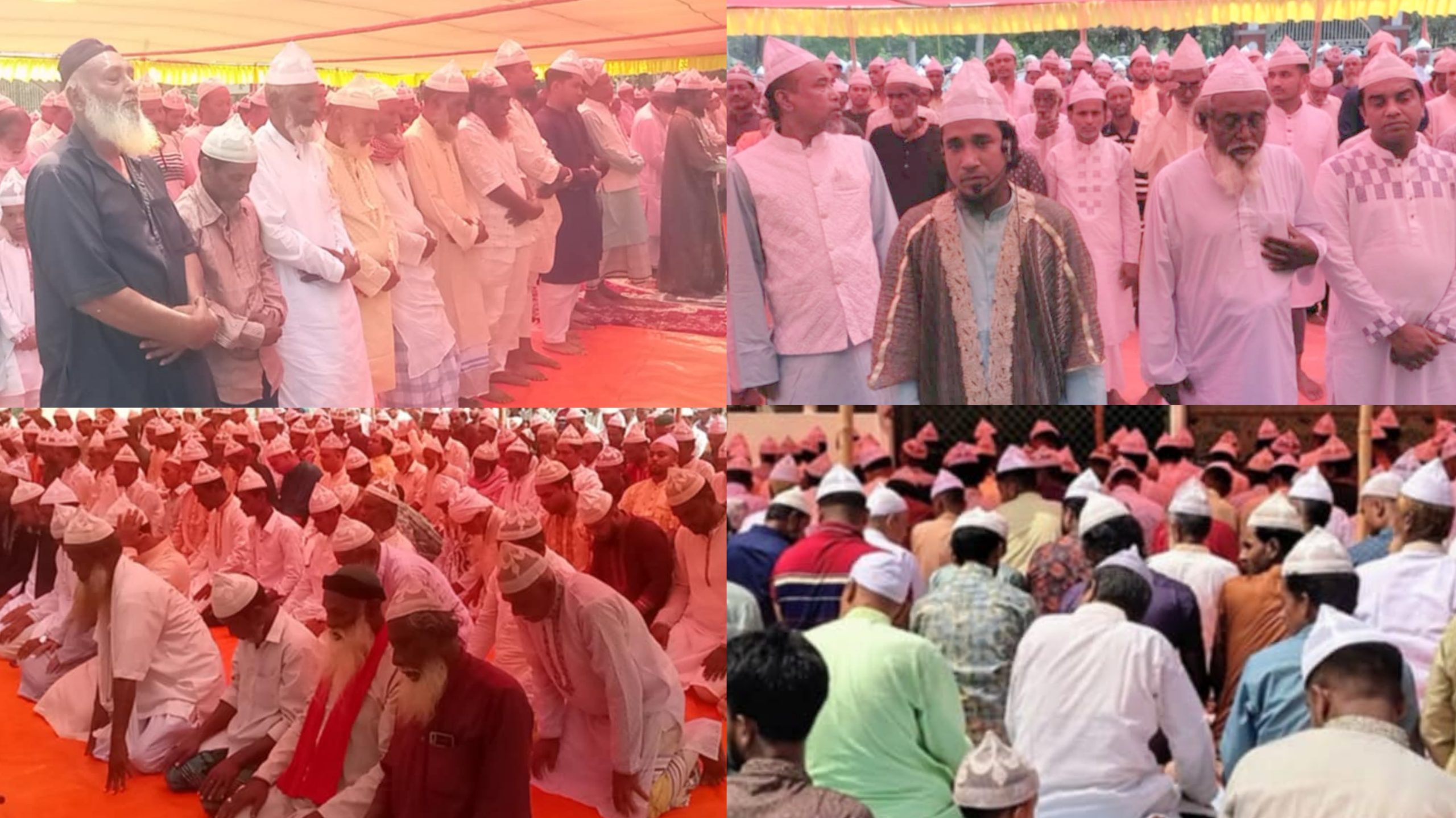 বেলাবতে সৌদির সঙ্গে মিল রেখে এক গ্রামে ঈদ উদযাপন