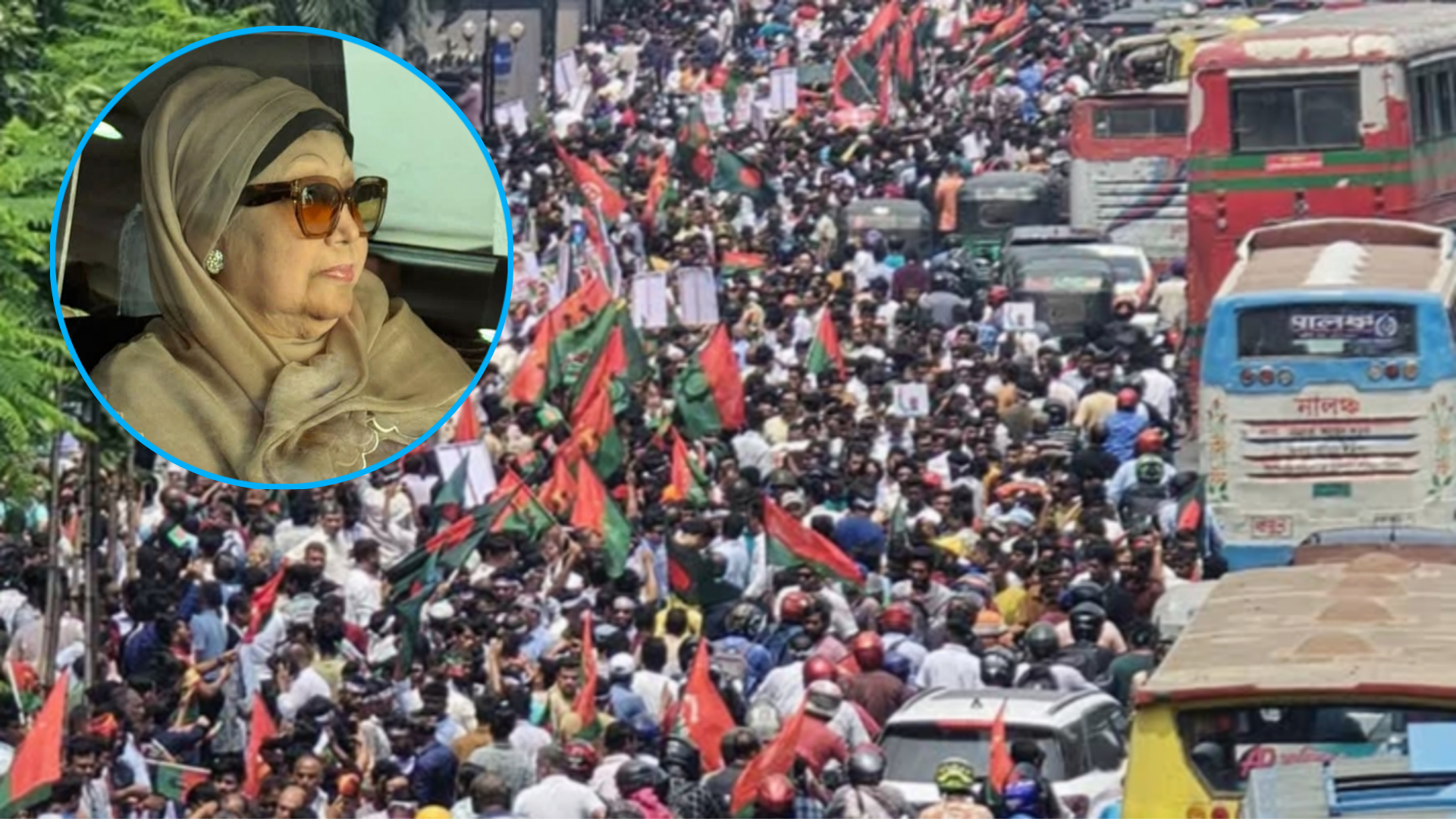 দেশে পৌঁছেছেন খালেদা জিয়া, বরণ করে নিতে নেতাকর্মীদের ঢল