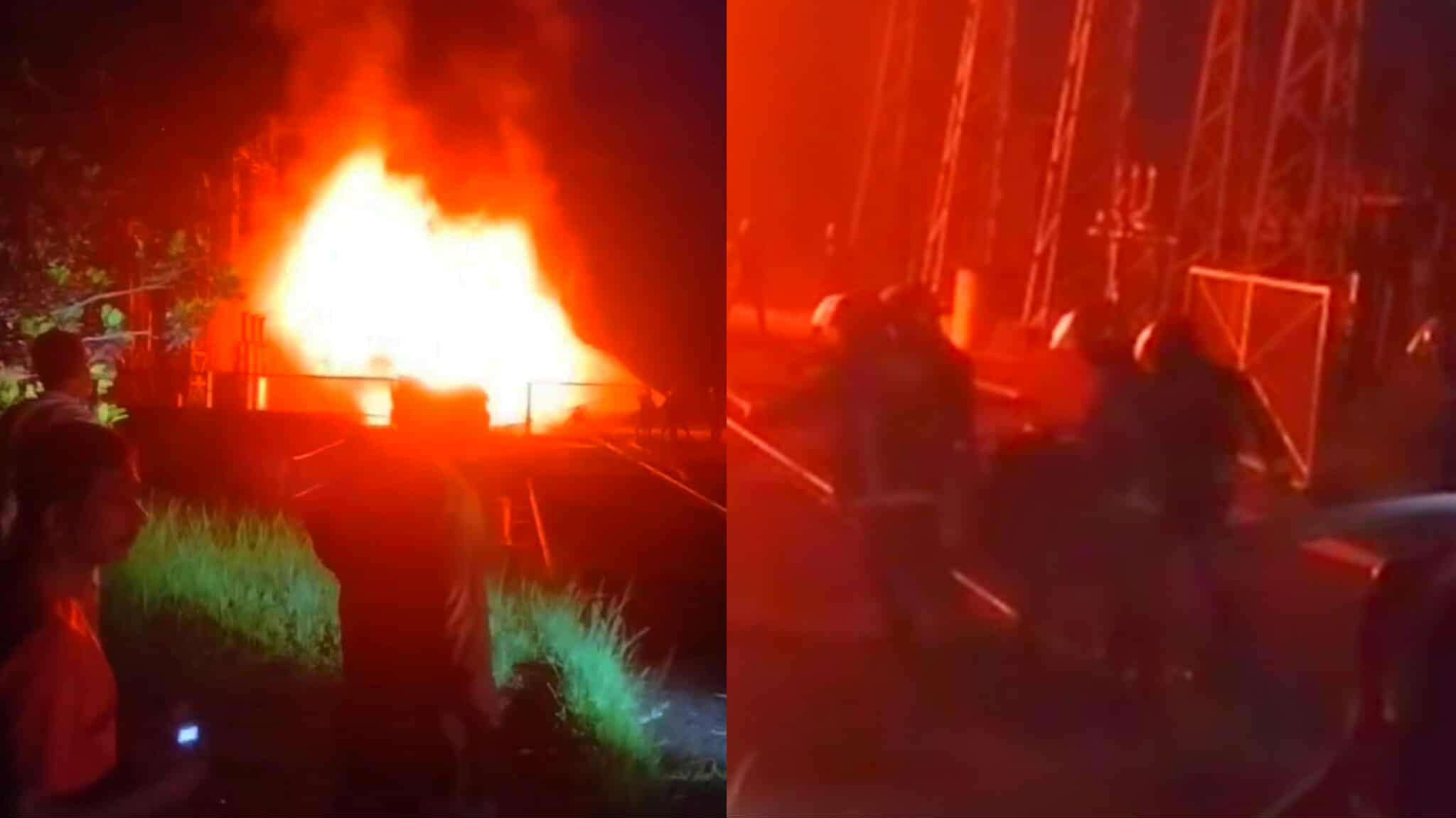 ঘোড়াশাল বিদ্যুৎকেন্দ্রের ট্রান্সফরমারে আগুন, ৫ ঘন্টা বিদ্যুহীন ছিল পলাশ উপজেলা