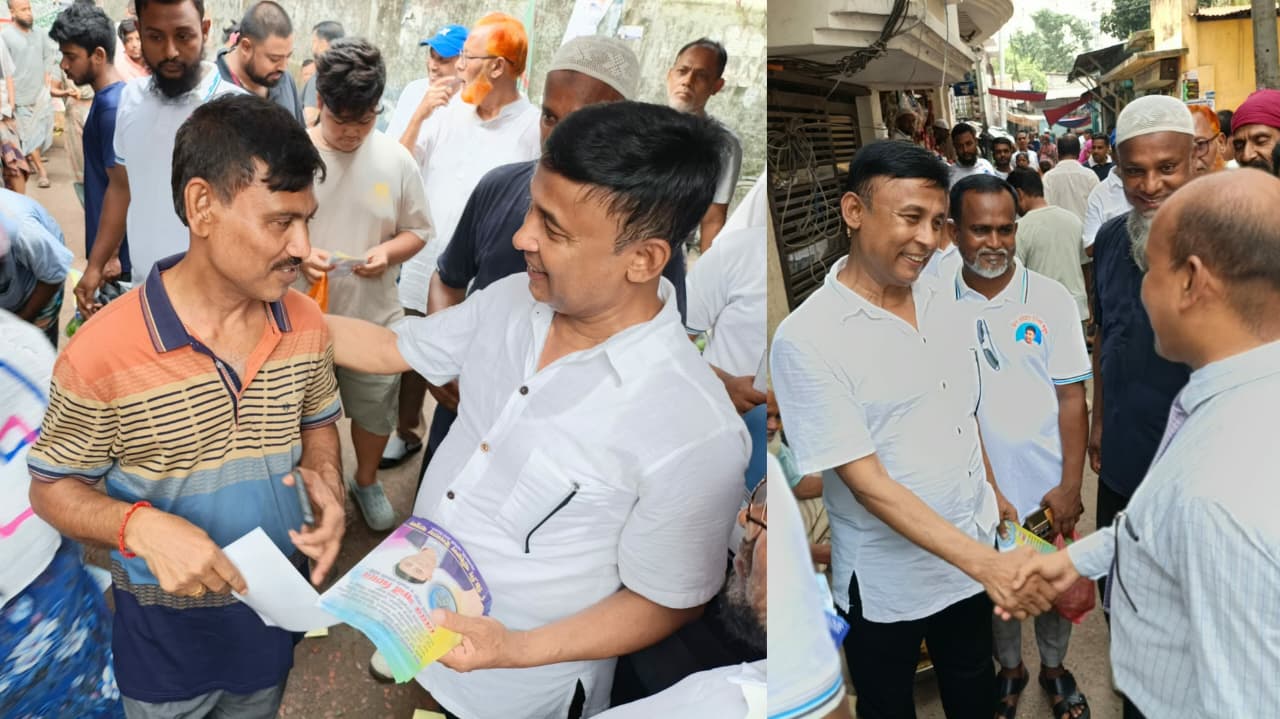 নরসিংদীতে প্রচারণায় ব্যস্ত মেয়র প্রার্থী ভিপি খবিরুল ইসলাম বাবুল