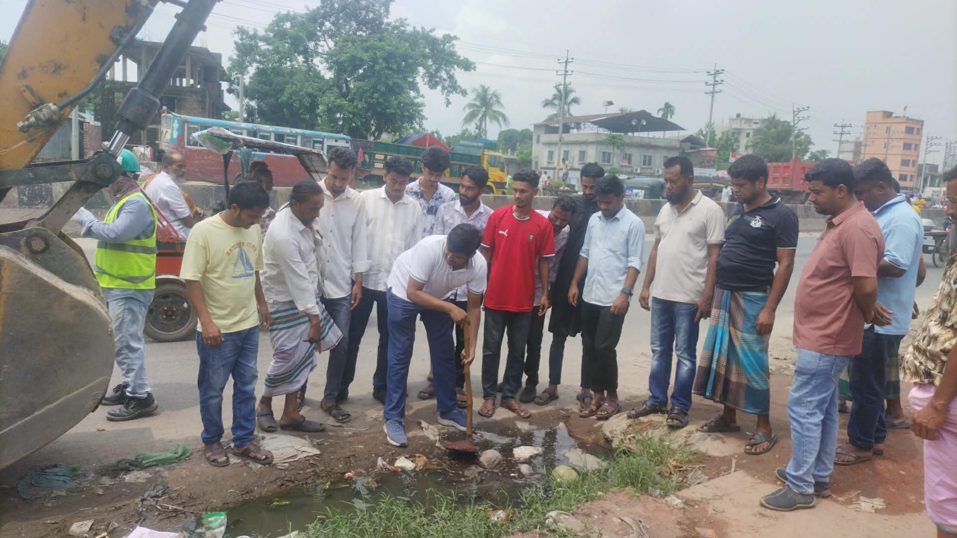 বেলাবো উপজেলা ছাত্রদলের উদ্যোগে পরিচ্ছন্নতা অভিযান